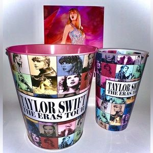 Taylor Swift Eras Tour Film AMC Popcorn Tin, Large Cup And Mini Poster Lot NEW